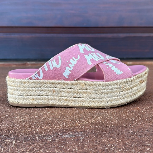 Miu Miu Platform Espadrilles - Picture 7 of 16